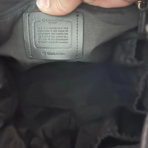 Coach Dual-Tone Black and Brown Diaper Backpack - Picture 9 of 13